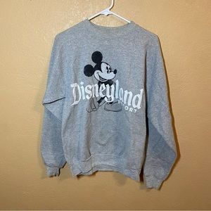 VINTAGE Mickey Mouse Disneyland Disney World Gray/Black Size small